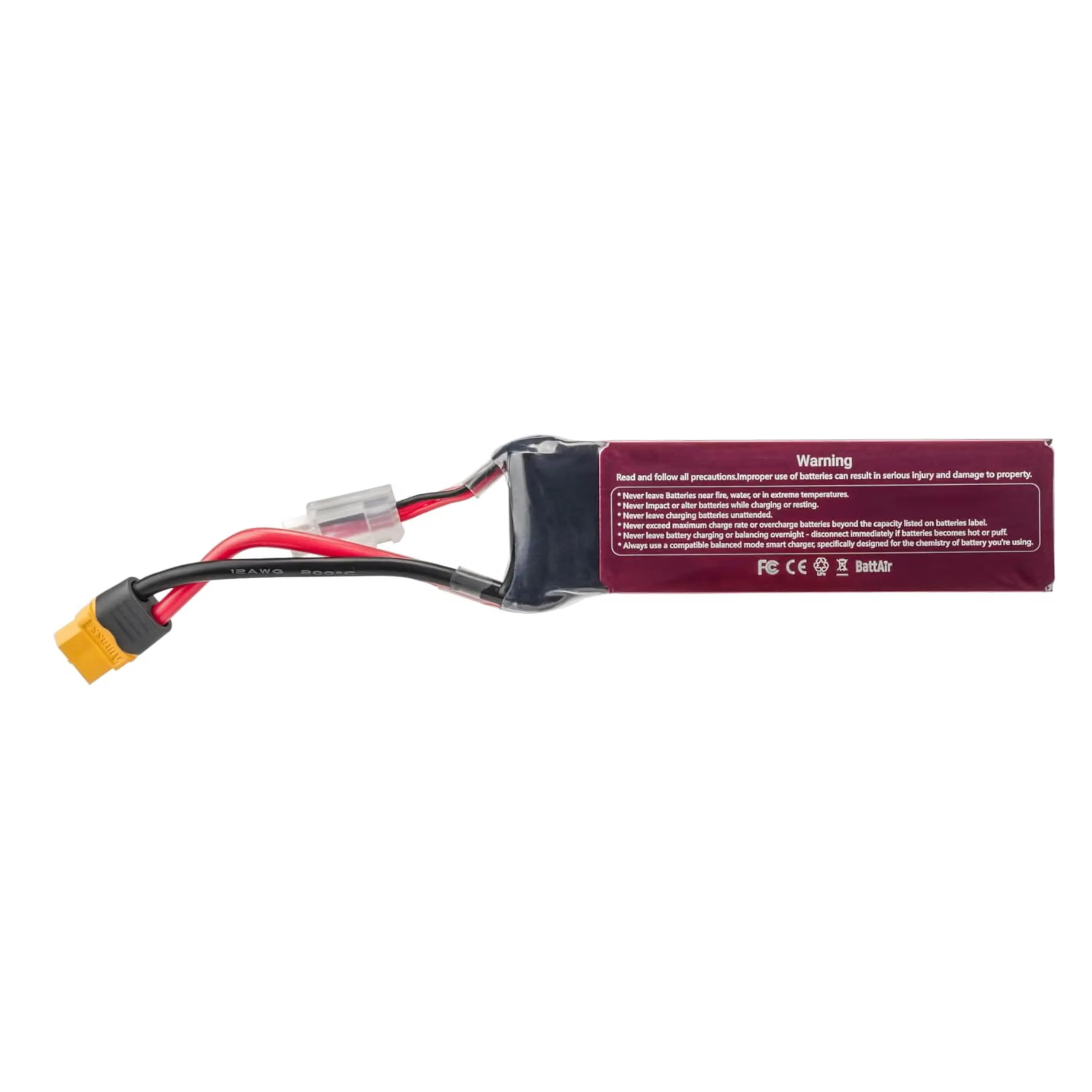 ISDT 2S LiPo Battery 7.4V 2200mAh 50C BattAir Smart RC Battery XT60 Plug Bluetooth App Control with Safety Bag （1PCS）