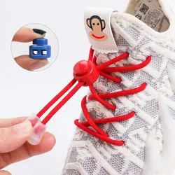 Elastic Round Rubber Bands Shoelaces Shoe laces for Sneakers Basketball Tennis Sport laces Unisex Kid Fast Free Tie Shoestrings