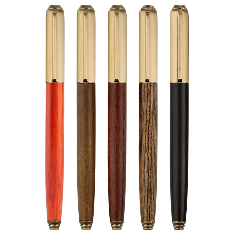 

Majohn Fengshang Wood Copper cap Fountain Pen Extra Fine 0.38mm Office School Supplie Writing Smooth Portable Ink Pen Stationery