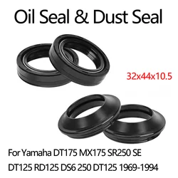 32x44x10.5 32 44 10.5 Oil Seal & Dust Cover Front Fork For Yamaha DT175 DT125 MX175 SR250 SE RD125 DS6 250 DT 125 MX 175 SR 250