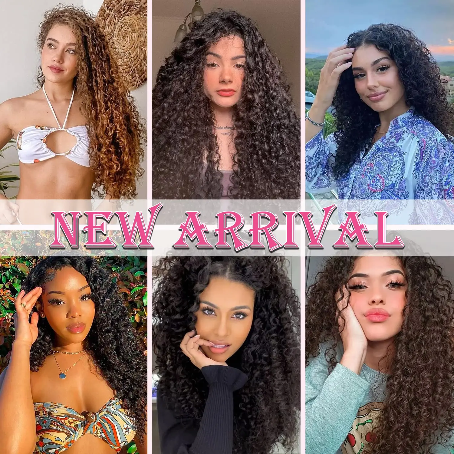 GoGo-Curto Curl Crochet Hair Extensions, Beach Water Wave, Deep Twist, Sintético Trança Extensões, 5 Pacotes, 6 Pacotes, 7 Pacotes, 24 ", 350g, 420g, 490g,24"