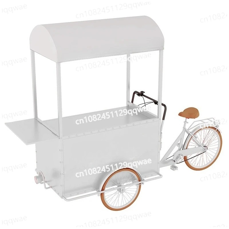 European simple mobile bicycle, commodity marketing display car, nightclub market snack vendor stall car