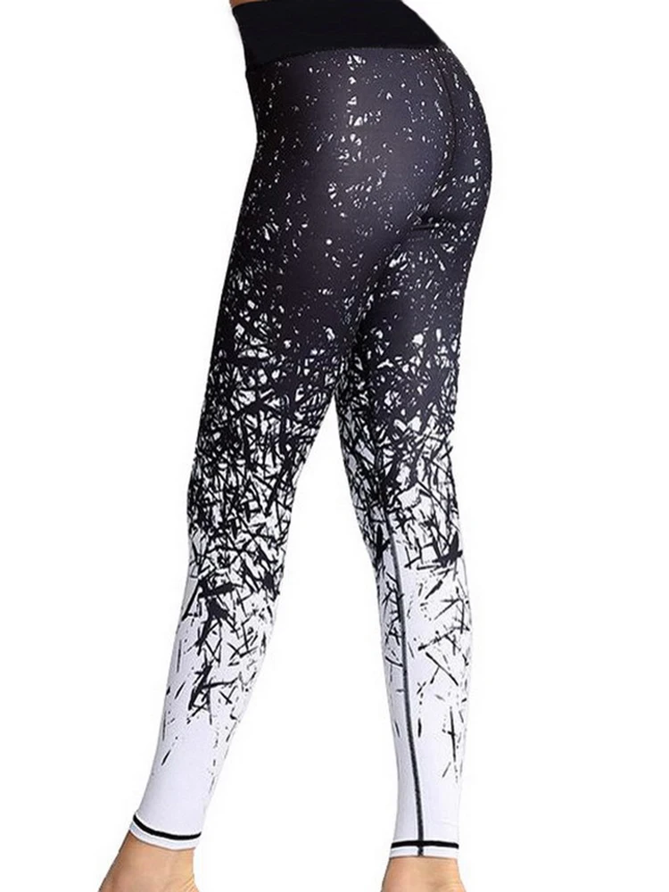 Mallas deportivas de Fitness para mujer, pantalones de Yoga de cintura alta, con estampado Digital, para gimnasio, correr, Sexy