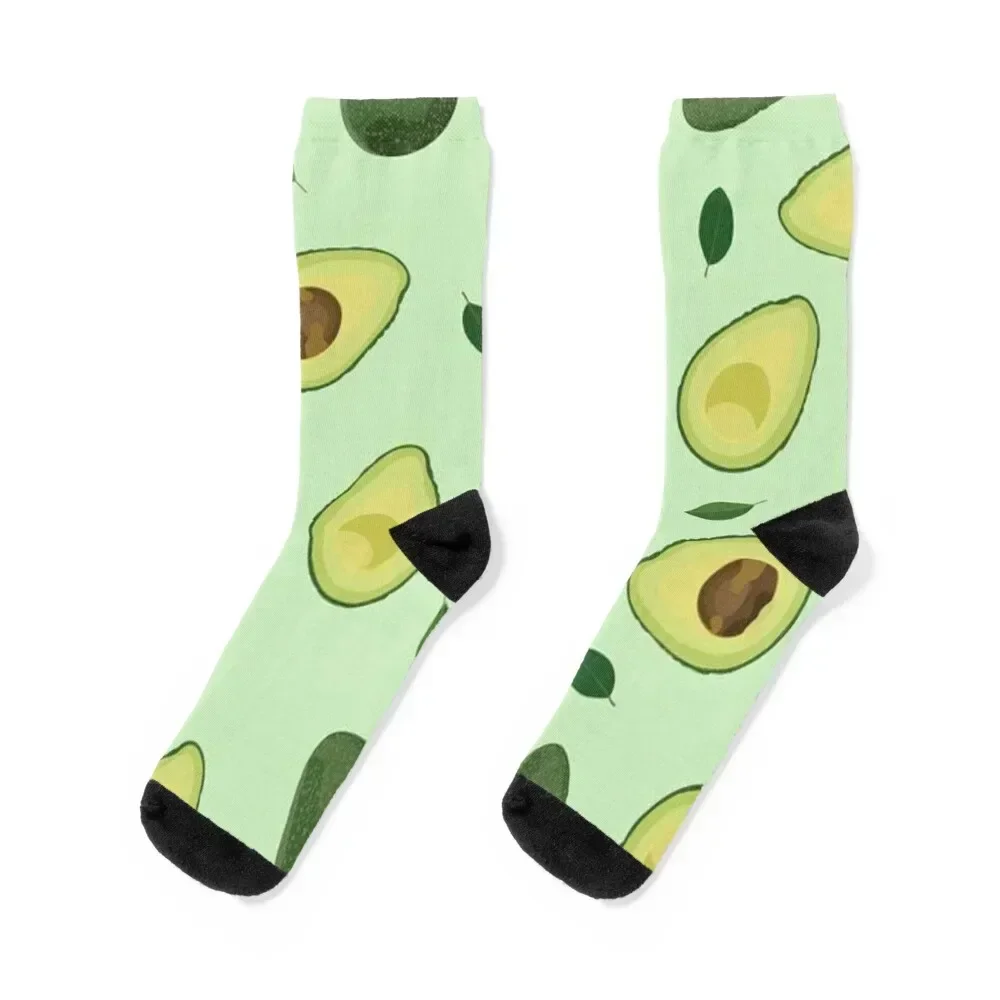 Avacado Pattern Set Socks winter gifts heated bright garter soccer anti-slip Male Socks Women's