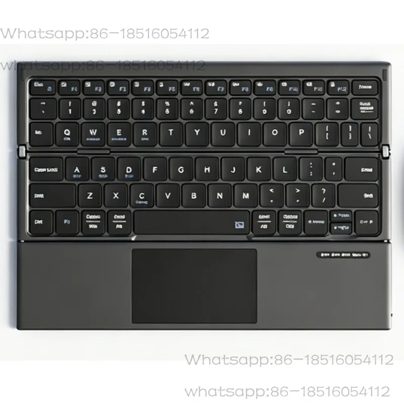 Wireless Bluetooth Triple Folding Touch Keyboard Mouse Set Suitable for Mobile Phones Tablets Laptops Portable