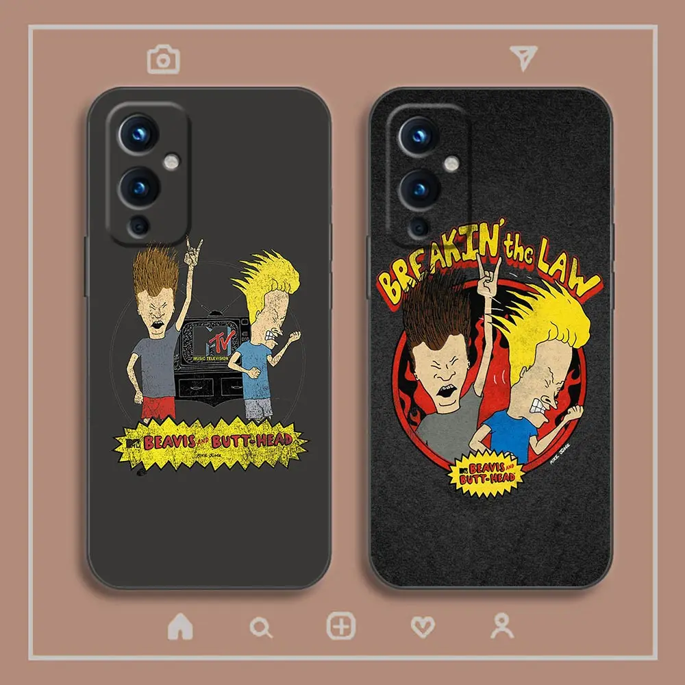 Cartoon Beavis And Butthead Phone Funda Coque Case For Oneplus 9 8 8T 7 7T 6 5T ACE 2V NORD CE 2 3 N10 N100 Case Capa Shell