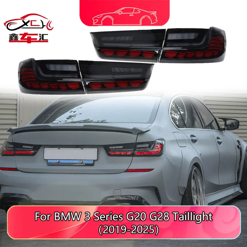 

For BMW 3 Series G20 G28 G80 Taillight Assembly 2019-2023 Modified Dragon Scale LED Driving Light Rear Taillight Accessories