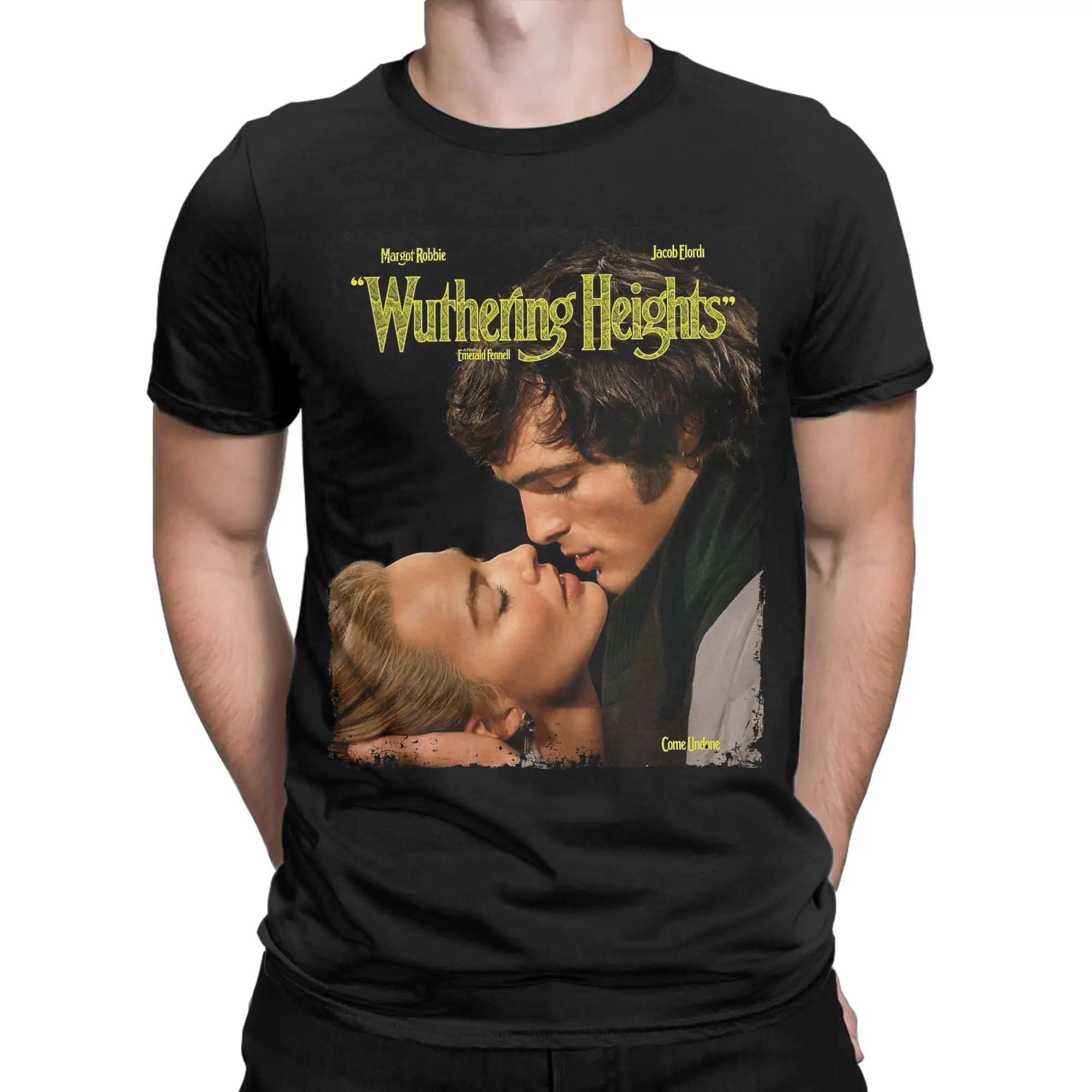 Men's Wuthering Heights Movie T Shirts Jacob Elordi 100% Cotton Tops Casual Short Sleeve O Neck Tee Shirt Summer T-Shirts