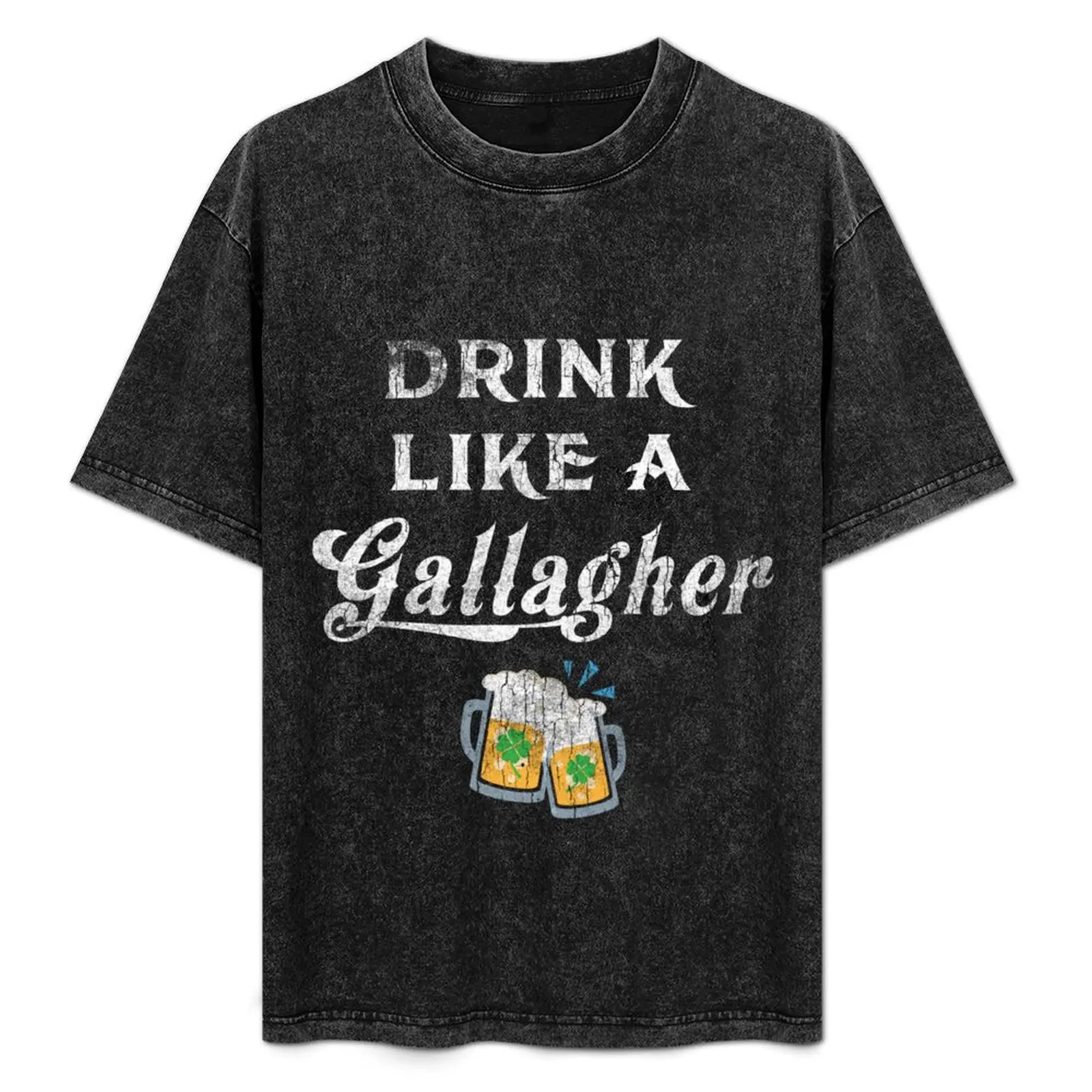 

Drink Like A Gallagher, St. Patricks Day T-Shirt Basic Tee Shirt for Everyday Outfit