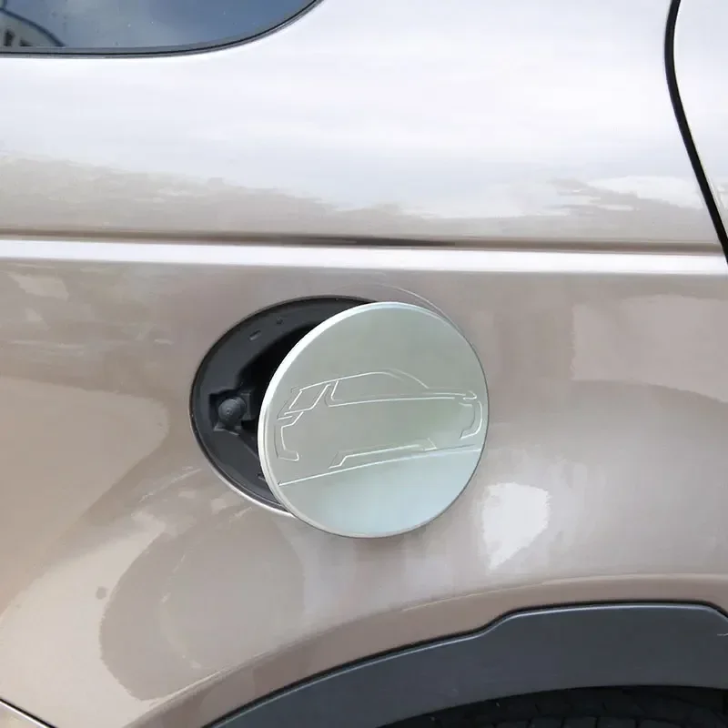 For Land Rover Discovery Sport 2015 2016 2017 2018 2019 ABS Silver Car Fuel Tank Cover Trim Sticker Car Accessories