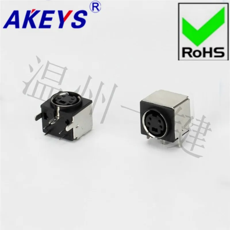 10PCS MDC-4-06สแควร์คีย์บอร์ดปลั๊ก DIN ซ็อกเก็ต S Full แพ็ค4 Pins สี่แกนซ็อกเก็ตแม่หัว