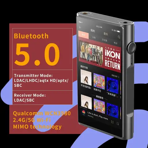 SHANLING M6 अल्ट्रा हाई-रेज़ HIFI पोर्टेबल म्यूजिक MP3 प्लेयर 4 AK4493SEQ ओपन Android10 ब्लूटूथ 5.0 LDAC PCM768 DSD512 3.5MM 4.4MM 6 best sales शांलिंग एम6 अल्ट्रा - №2