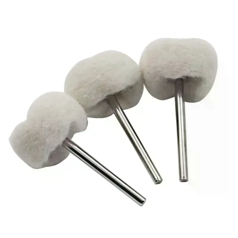

3mm Shank Wool Felt Polishing Wheel Abrasive Brush Grinding Buffing Wheel Grinder Head Drill Rotary Hand Tool For Dril Jade 5Pcs