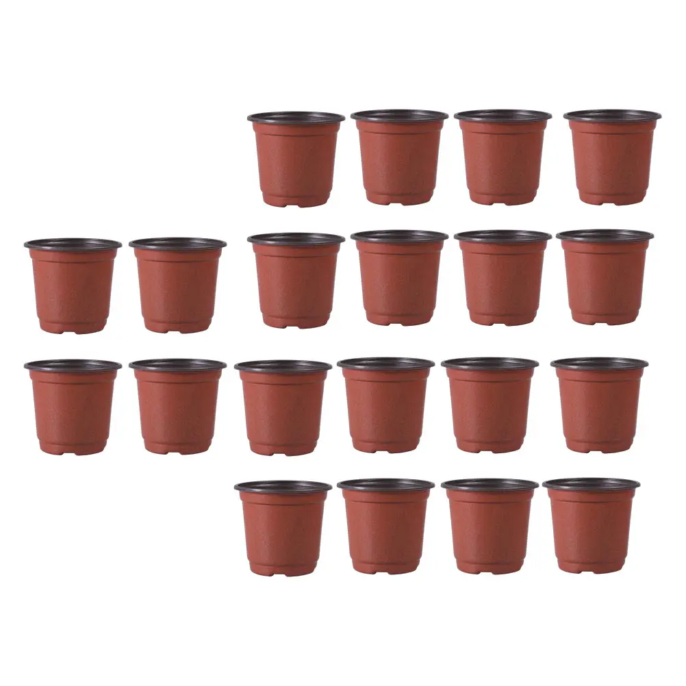 

70 Pcs PP Flower Pot Elegant Retro Home Balcony Planting Containers Multi Hole Succulent Bonsai Planter Garden