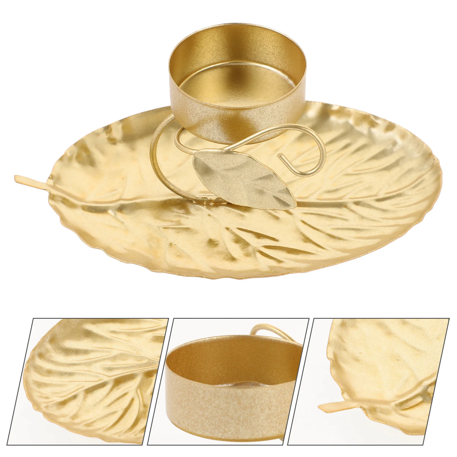 

European Style Embossed Metal Holder Decorative Retro Candlestick for Home Desktop Centerpiece Wedding Party Table Decor