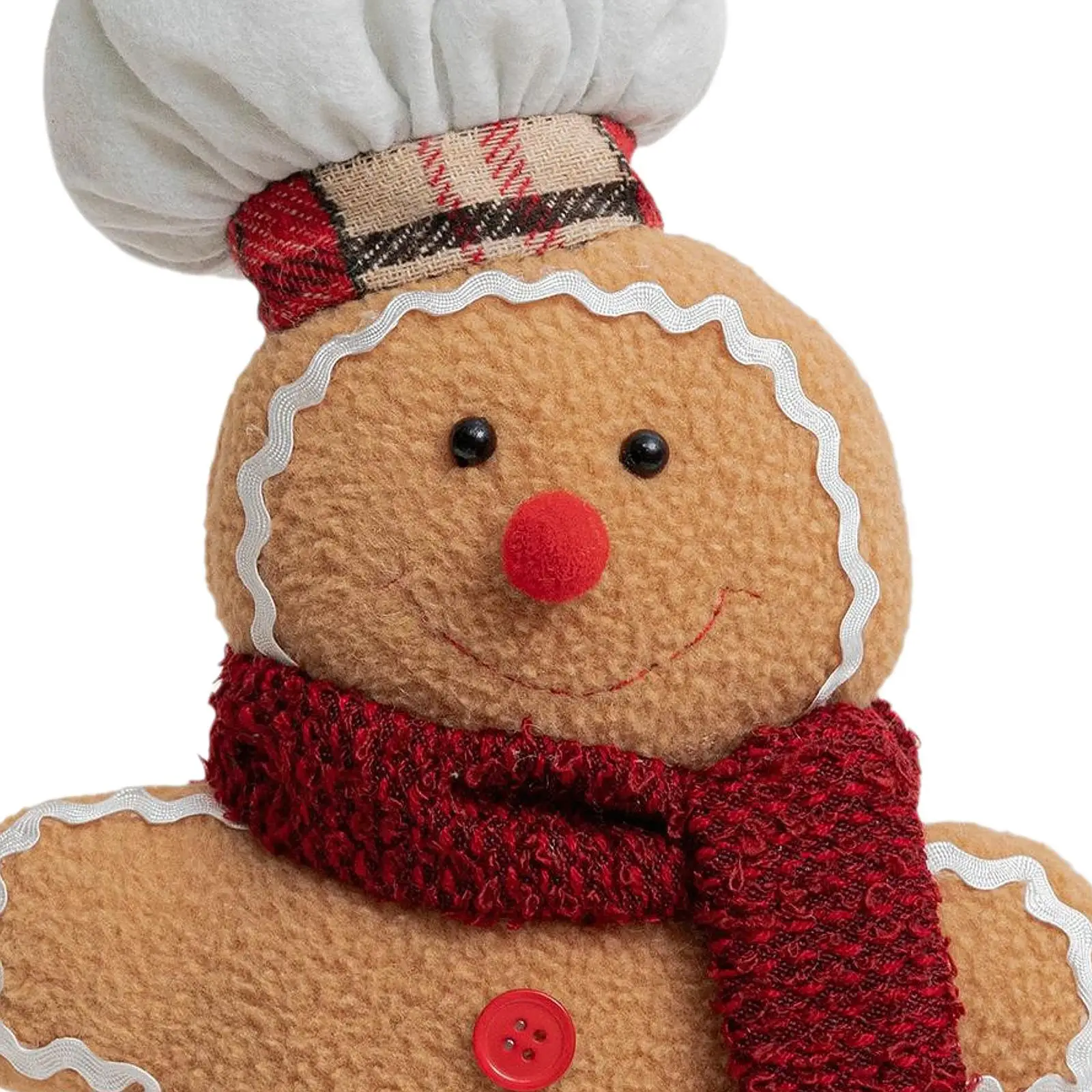 Christmas Plush Gingerbread Figures Xmas Season Decor Soft Lovely Christmas Ornament for Table Tree Door Holiday Decoration