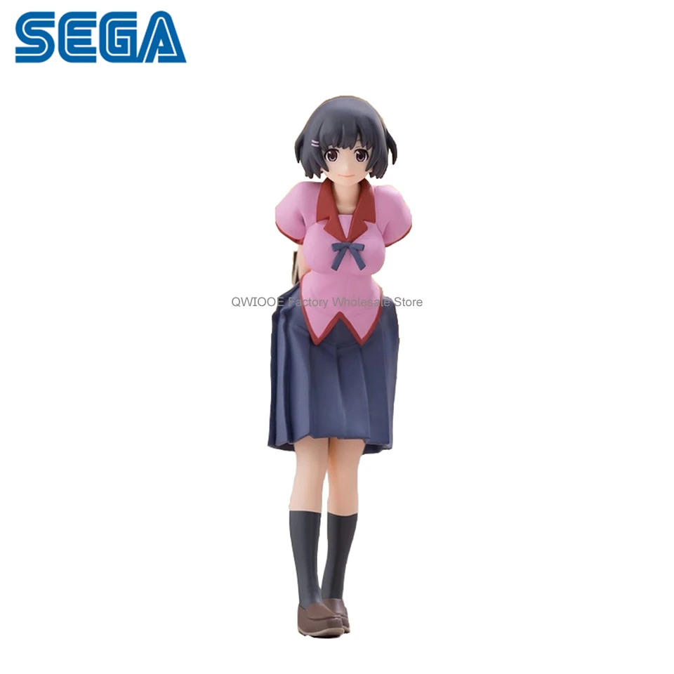 Original Genuine SEGA Zoku Owarimonogatari 18cm Hanekawa Tsubasa Anime Figure Toys PVC Model Collector Action Figurine Doll Gift