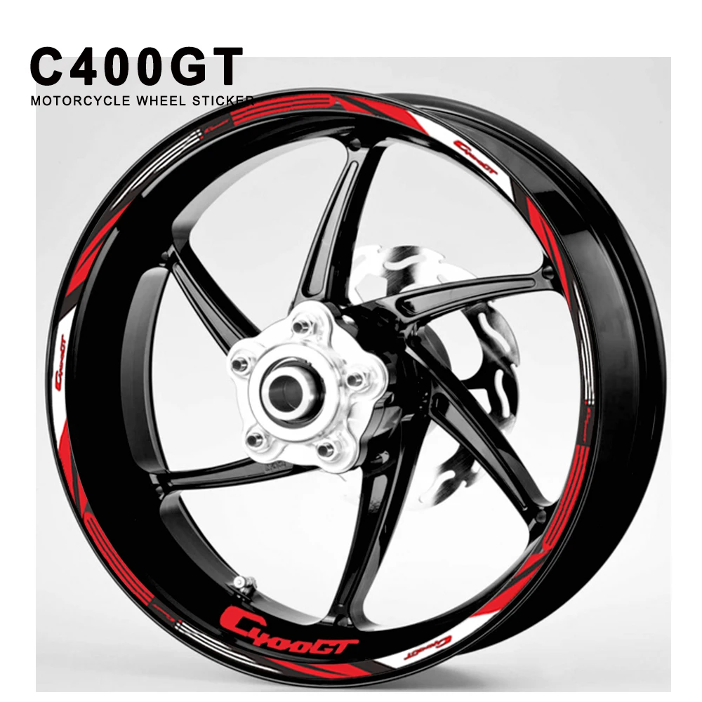 

Motorcycle Wheel Sticker Waterproof Hub Decal Rim Stripe Tape 17 Inches For C400GT C400 C 400 GT 2019 2020 2021 2022 2023