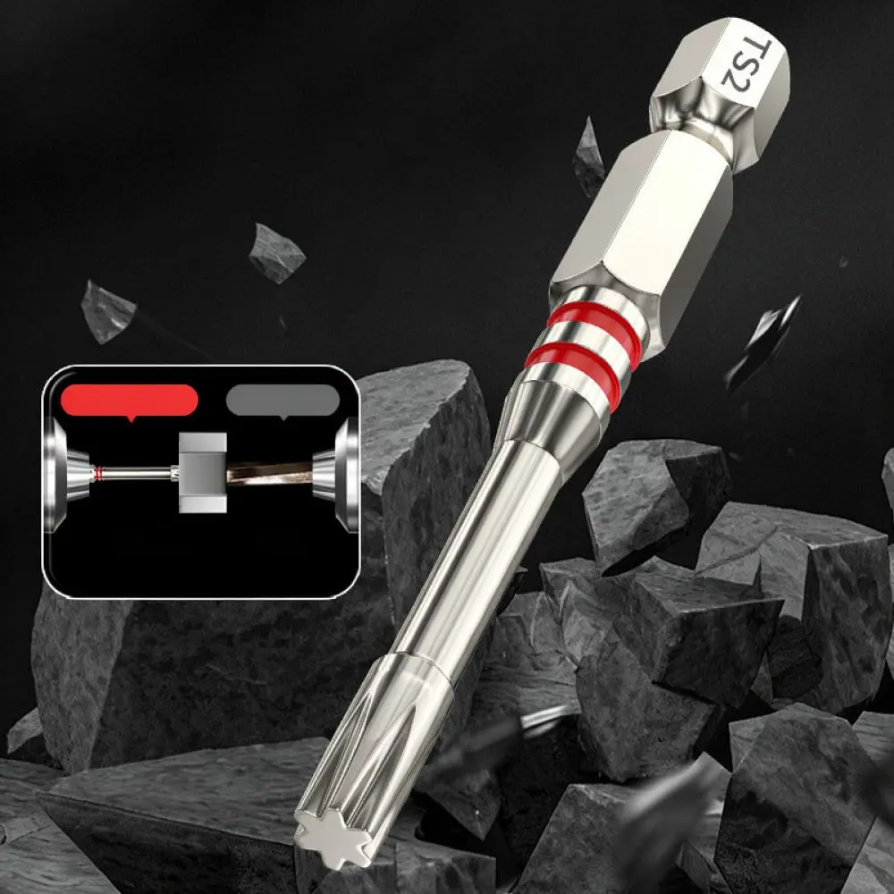 For Yanran Impact Rated Torx Bit Strong Magnetic Anti Slip Power Drill Accessory Professional Mechanical Tool