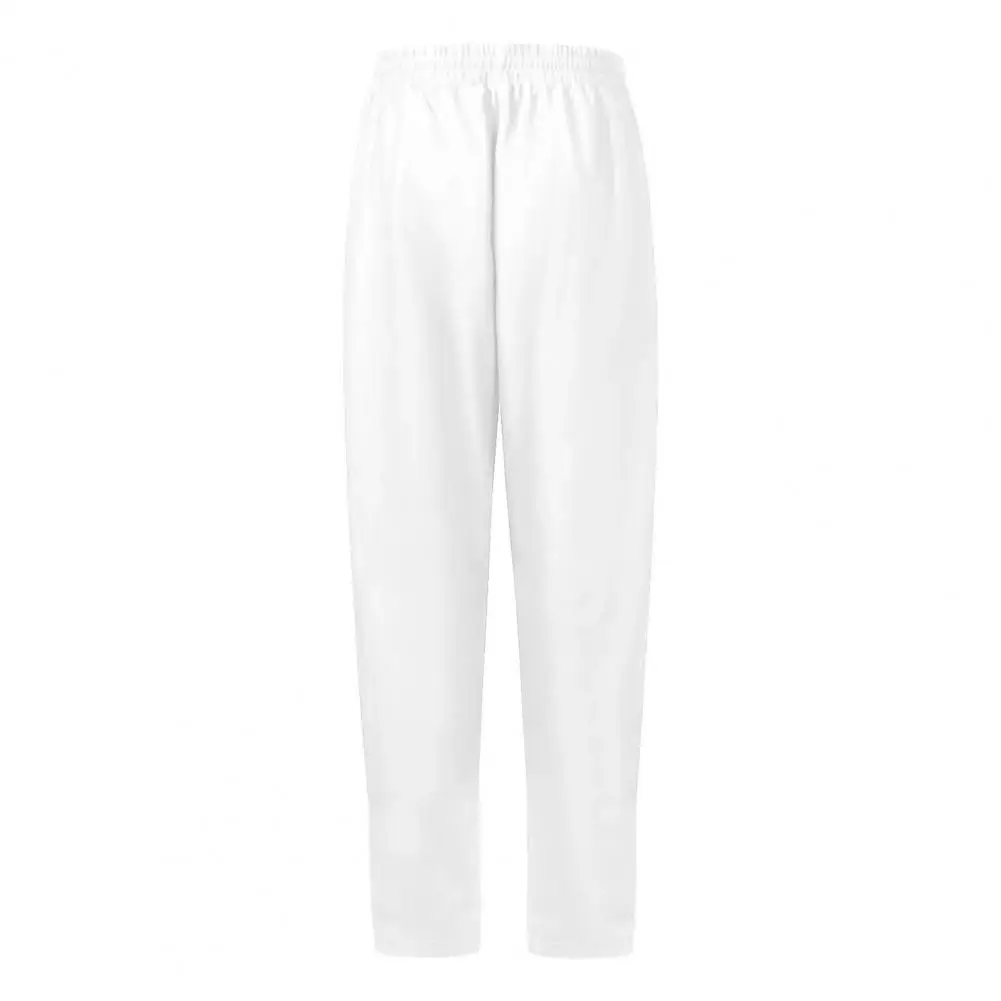 กางเกงทรงขาที่ประจบอินเทรนด์เอวสูงผู้หญิง Joggers กางเกงขากว้างตรงพร้อมกระเป๋าขนแกะ Baggy สําหรับลําลอง