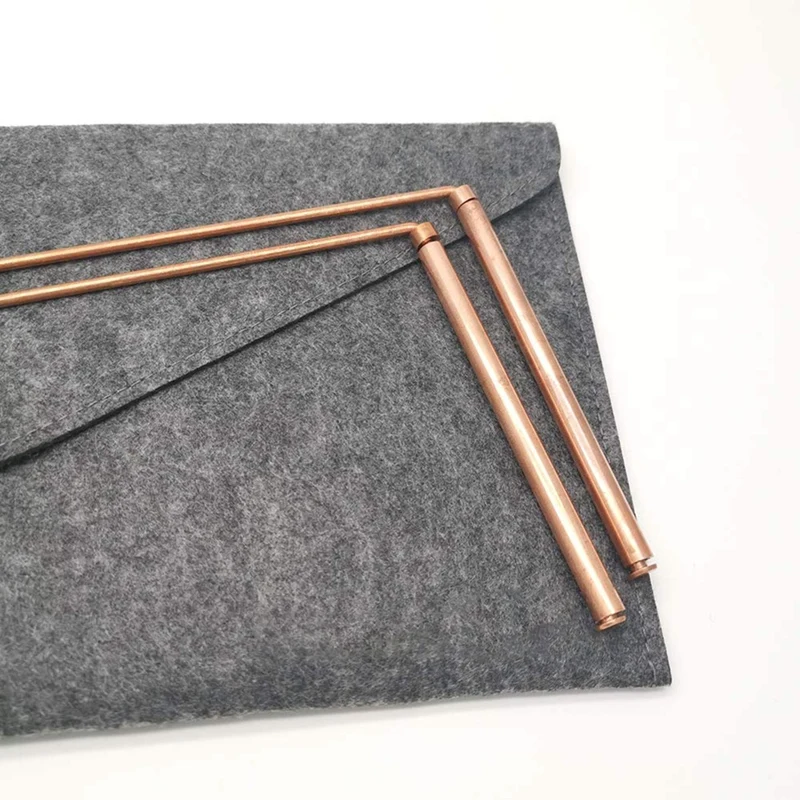 BAAG-Copper Dive Rods - 2 Pieces Diving Rods With Bags - Detecting Gold, Water, Ghost Hunting And More.