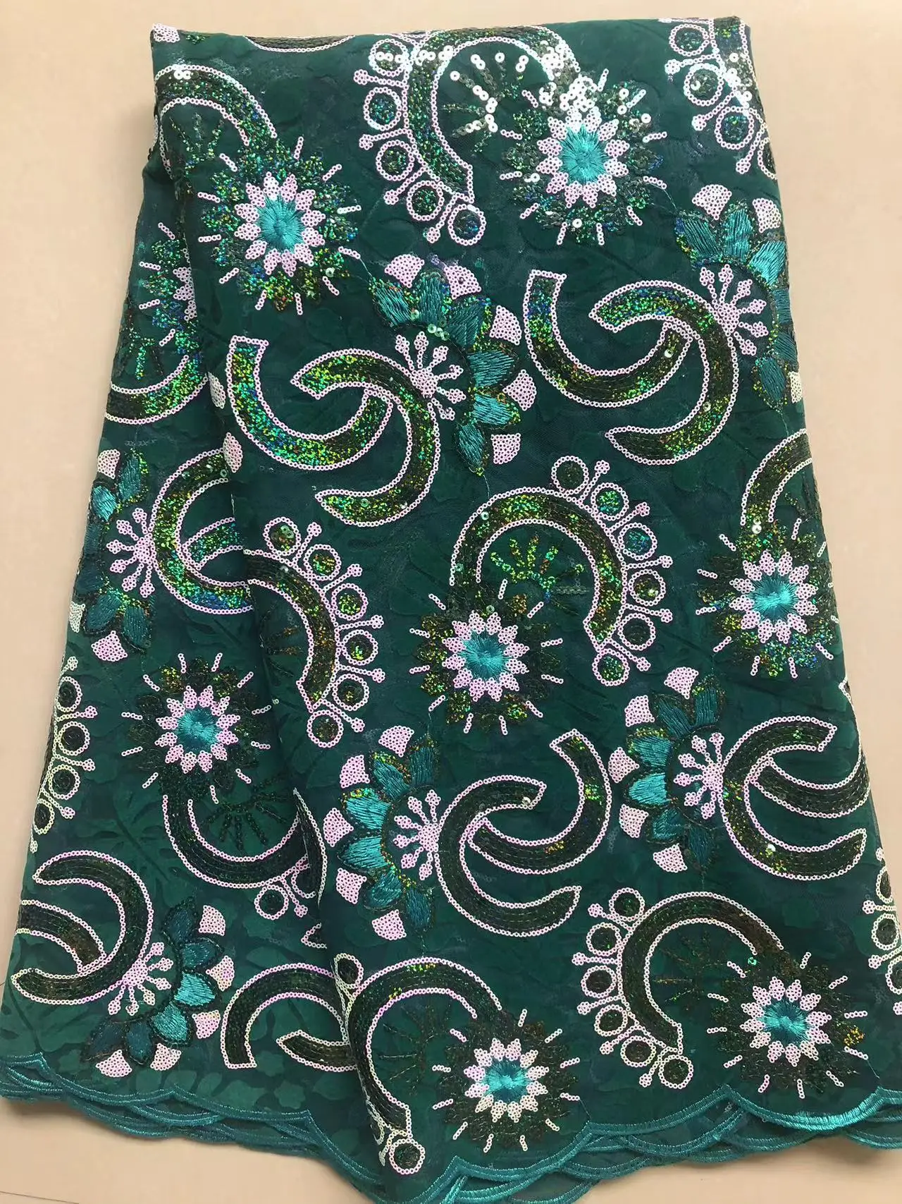 여성을위한 블루 아프리카 벨벳 레이스 원단 2025 파 - Embroidery Designer 리뷰 및 가격