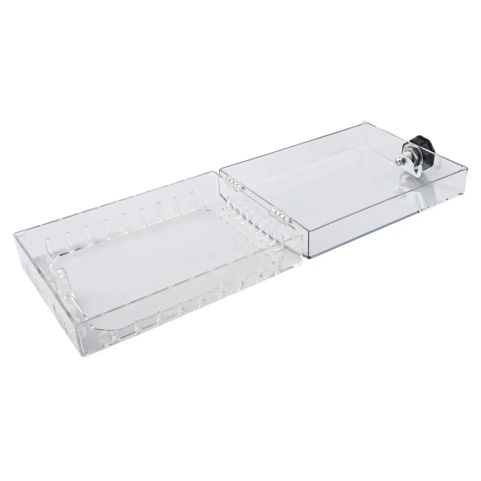 Combination Lock Box Transparent PC 3-digit Password Lock Clear Visibility Design Smart Temperature Control 21.5x14.5x6.5CM