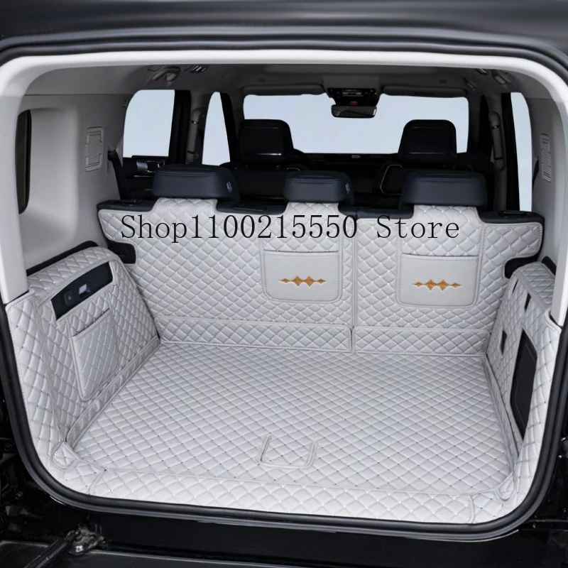 

For BYD Formula Leopard 5 Trunk Mats Fully Surrounded Leather Durable Cargo Liner Boot Full Coverage Car Interior Accessories