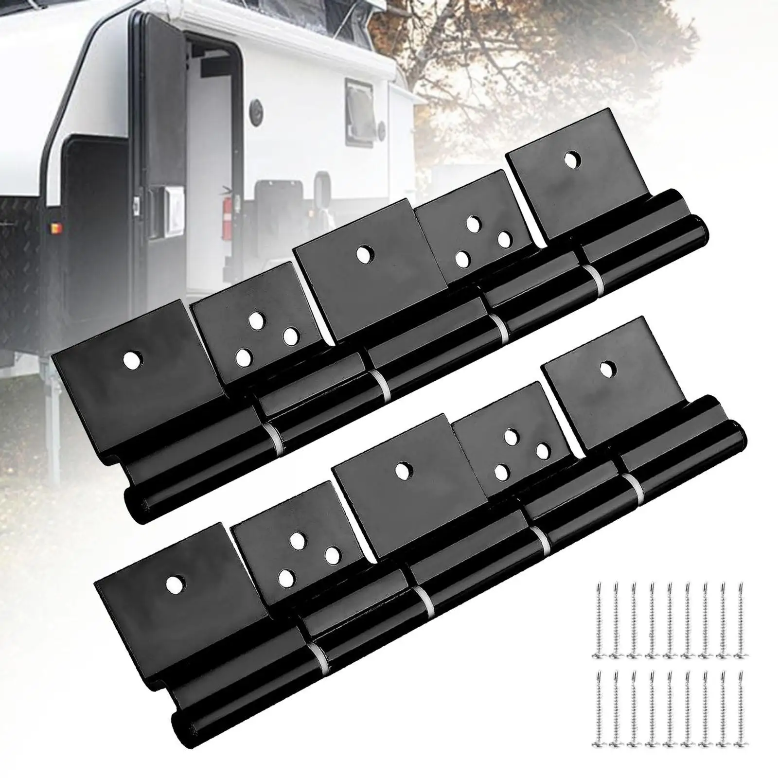 

RV Entry Door Friction Hinge Set Sturdy 2 Pack for RV Camper Motorhome