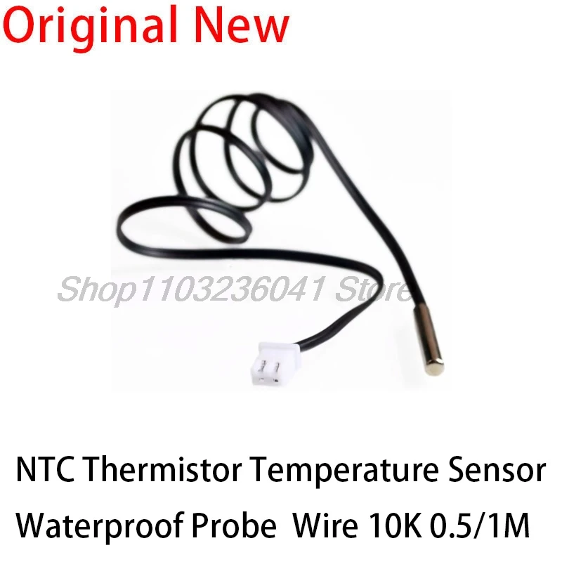 5PCS W1209 0.5m 1m Waterproof NTC Thermistor Accuracy Temperature Sensor 10K 1% 3950 Wire Cable Probe For Arduino W1401