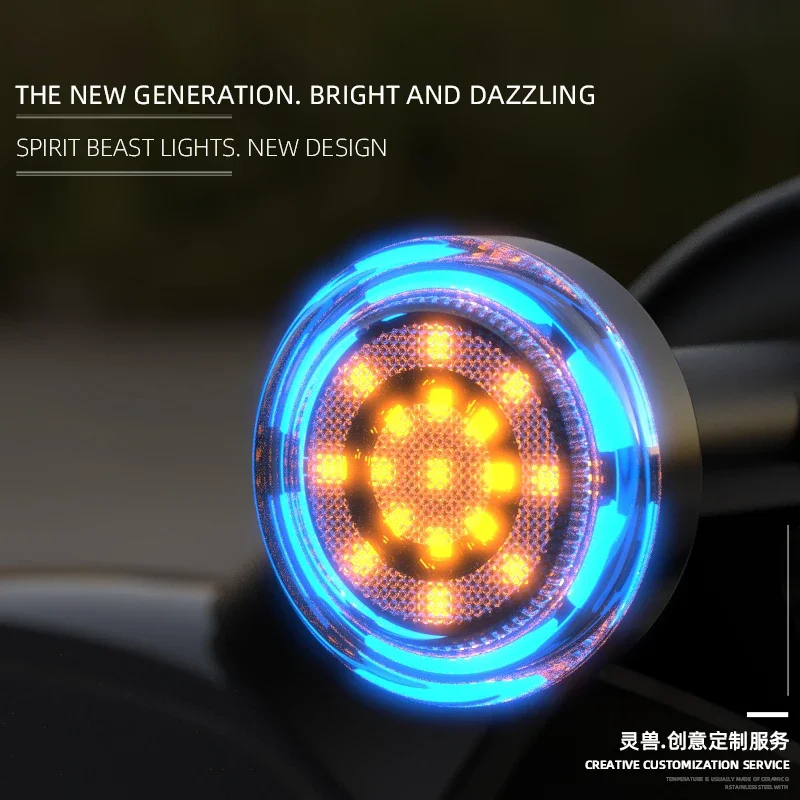 Suitable CFMOTO motorcycle decoration LED light highlight warning light accessories 12V spirit beast external auxiliary light