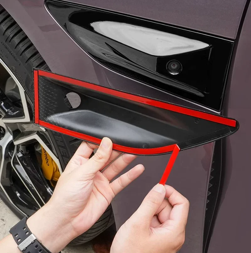 Car Leaf Panel Camera Protective Cover Suitable for Xiaomi SU7 2024-2025 Modified Auto Carbon Fiber Pattern Exterior Accessories - view 5