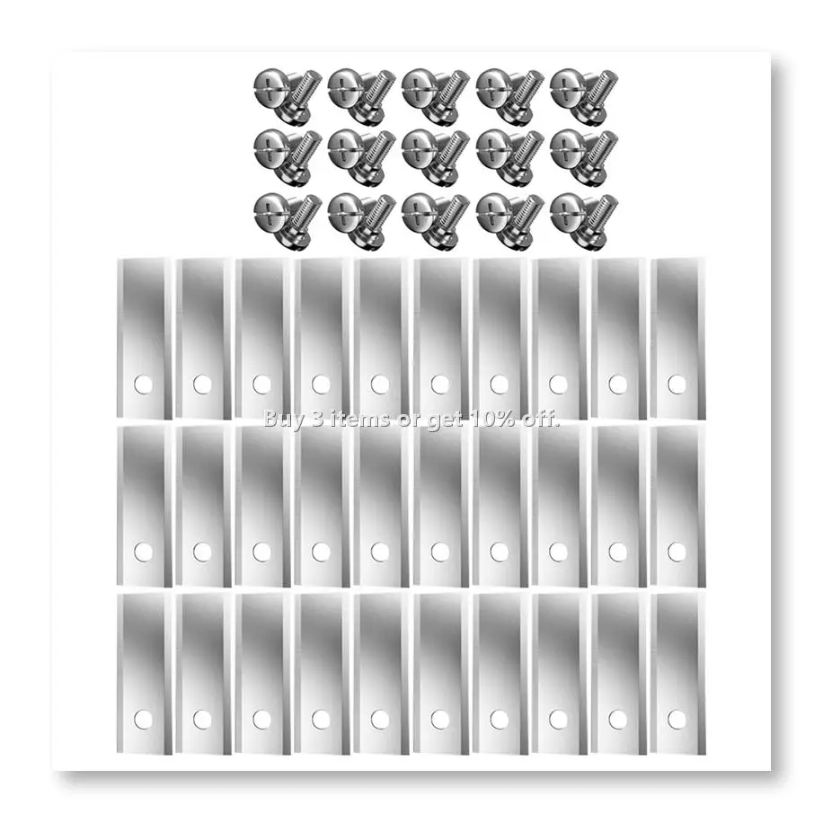 ◉30Pcs Replacement Blades with Screws for Series Smart Lawn Mower Blades Replacement Robotic Lawnmower Blades