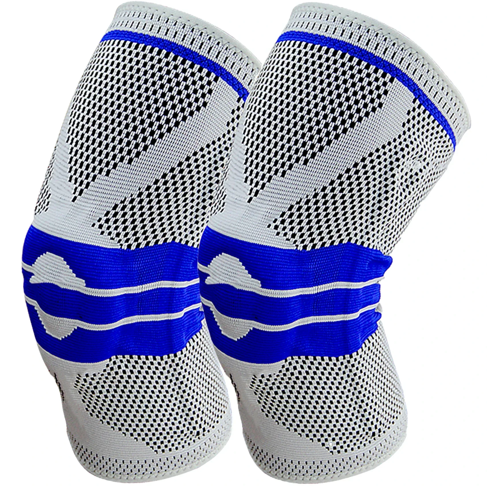 

Компрессионный рукав для поддержки колена с боковыми стабилизаторами и силиконовой гелевой подушечкой для надколенной чашечки, разрывом слизги мозга, пробежек при артрите, бандаж