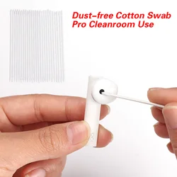 25/50pcs Disposable Cleaning Cotton Swab Cleanroom Stick for Earphone Phone Charge Port Keyboard Dust Professional Cleaning Tool