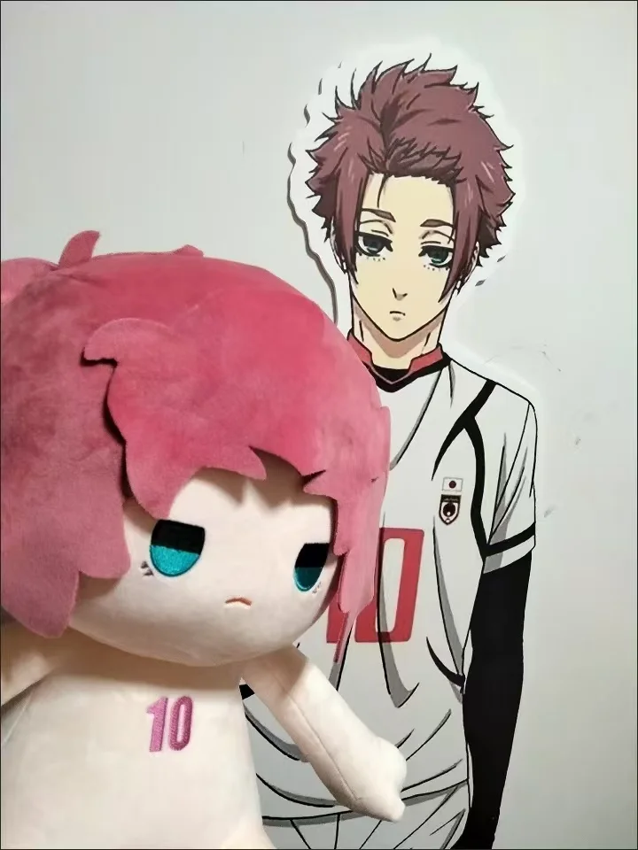 

40cm Anime BLUE LOCK Itoshi Sae Cosplay Soft Plush Stuffed Doll Body Handsome Boy Cartoon Dress Up Cotton Stuffed Toys Gift