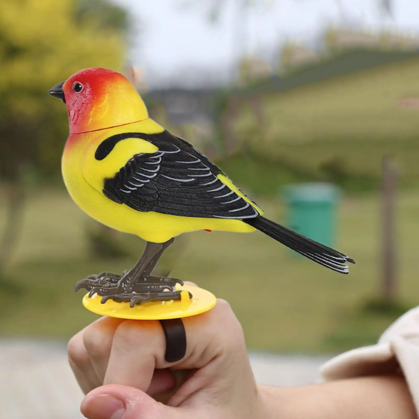 Vogelspeelgoed voor kinderen Vogelfiguurspeelgoed Desktop Realistisch pratend elektronisch huisdier voor zintuiglijk spelen Verjaardag Outdoor Room Decor Party