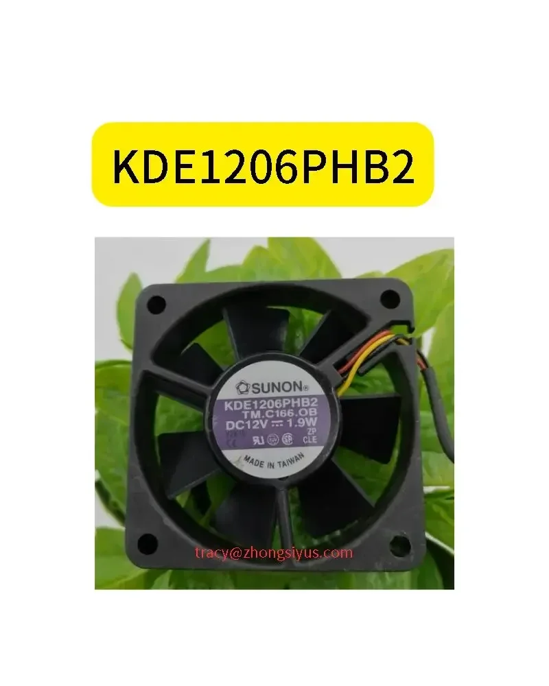 New KDE1206PHB2 6CM 12V 1.9 3-wire silent cooling fan