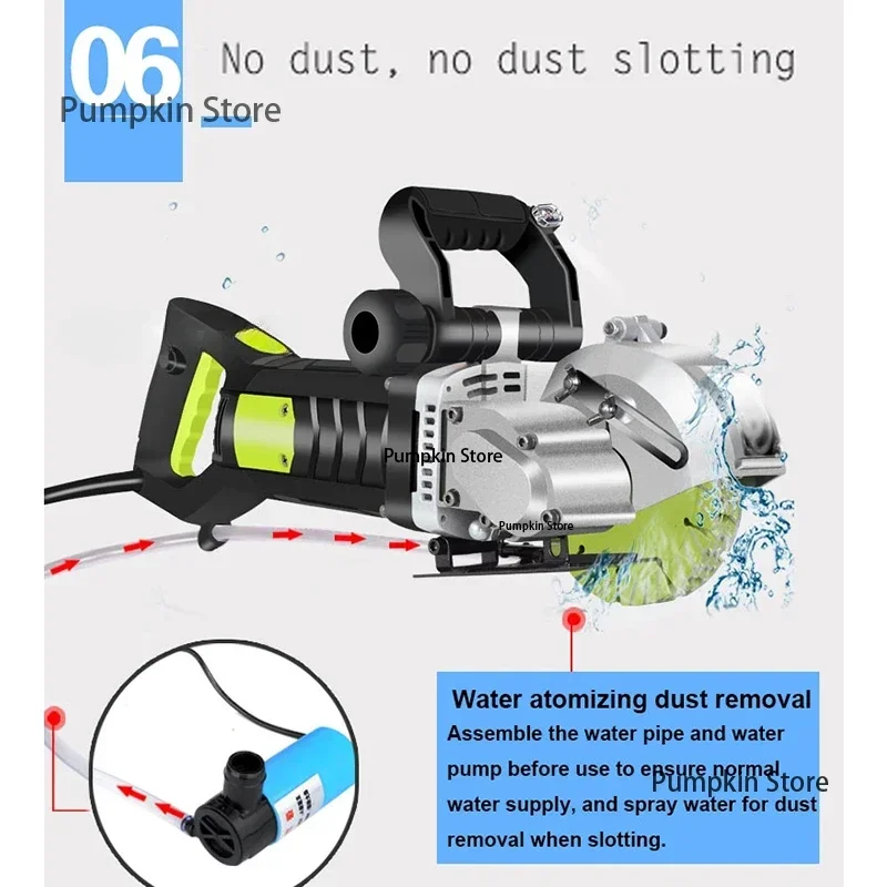 Electric Wall Chaser Handheld Laser Slotting Machine Brick Wall Cutting Machine Concrete Groove Slotting Machine 220V