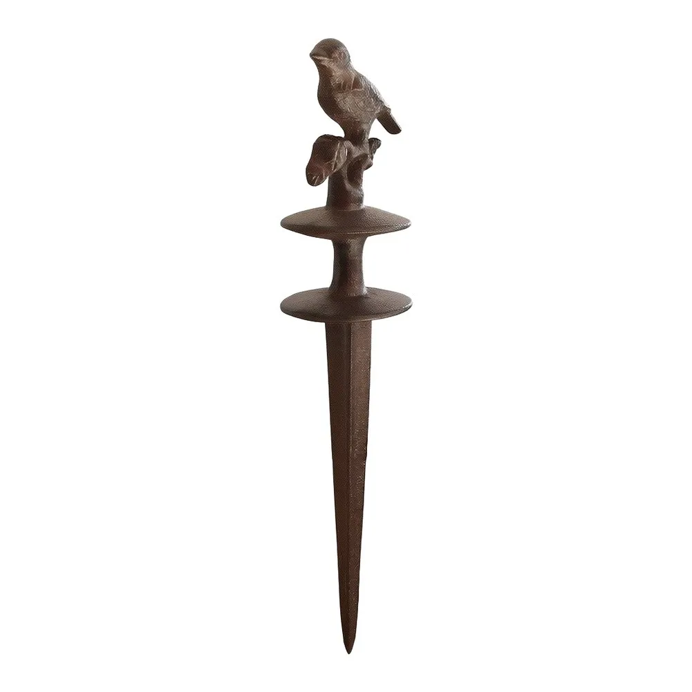 Cast Iron Bird Water Pipe Holder Garden Lawn Ornament for Outdoor For Yard Patio with Classic for retro Aesthetic Appeal