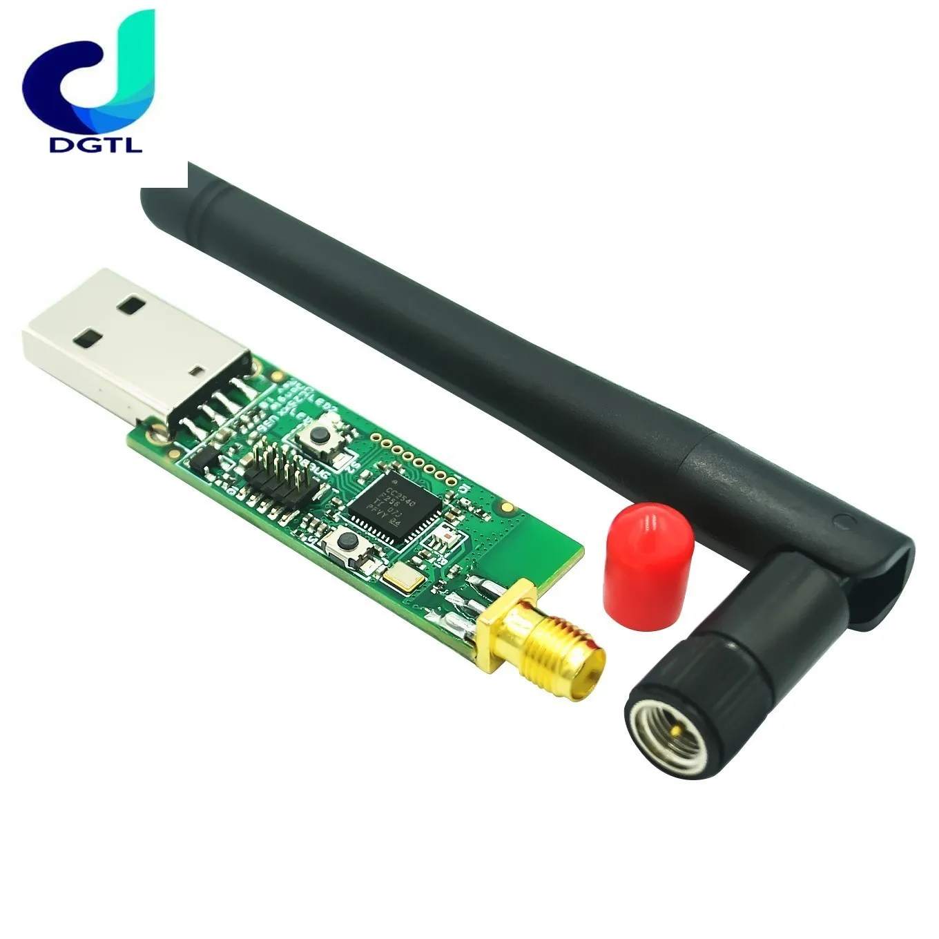 Zigbee Emulator Cc-Debugger Usb Programmeur Cc2540 Cc2531 Sniffer Met Antenne Voor Bluetooth Module Connector Downloader Kabel