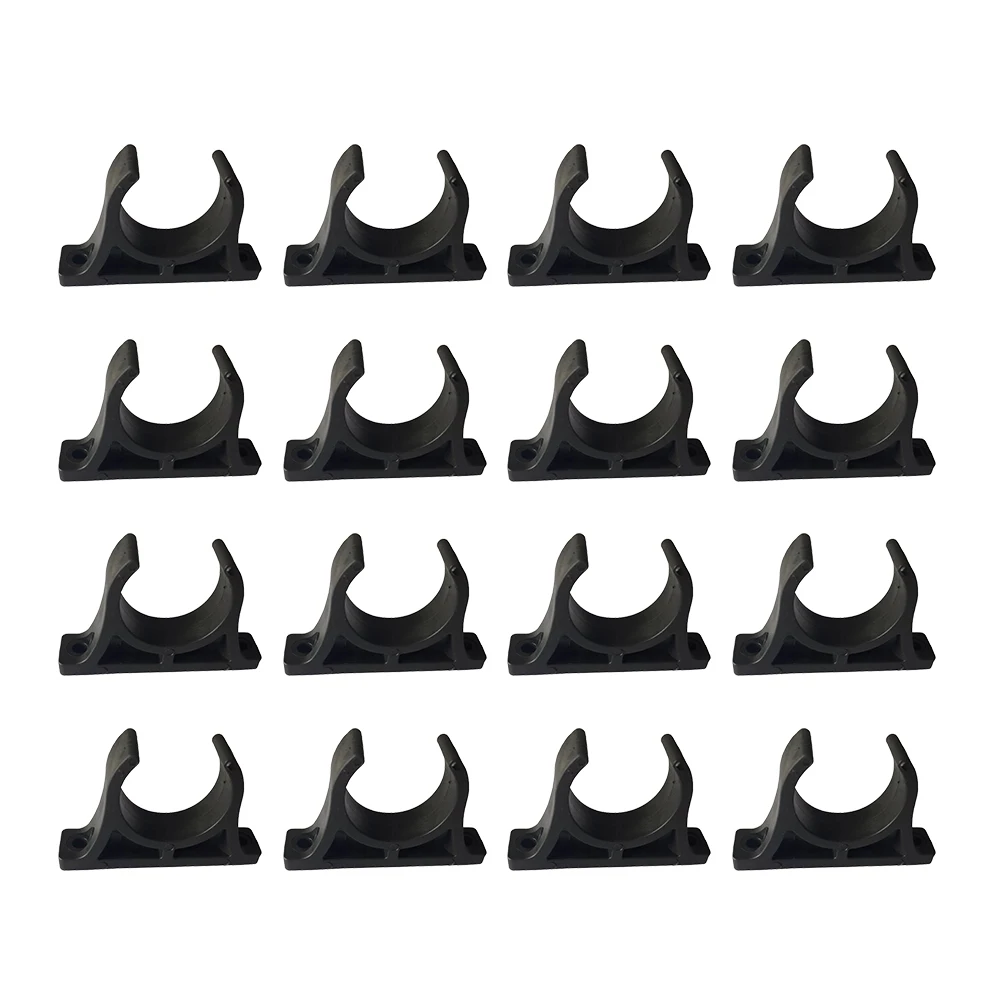 

16Pcs Durable Plastic Paddle Holder Kayak Clip Rustproof Long Service Life Easy Fix Black Paddle Clip for Kayak