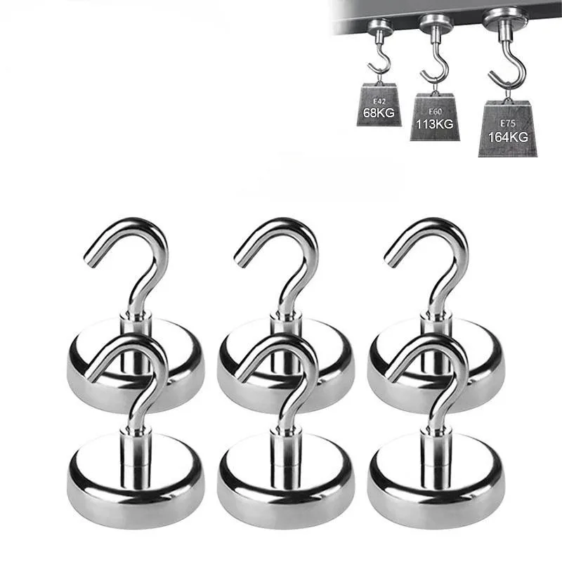

Сильный неодимовый магнитный крючок-присоска, металлическая 12 кг, 5 фунтов, диаметр 20 мм, магниты, быстрый крючок, кольцо для полки для домашней кухни