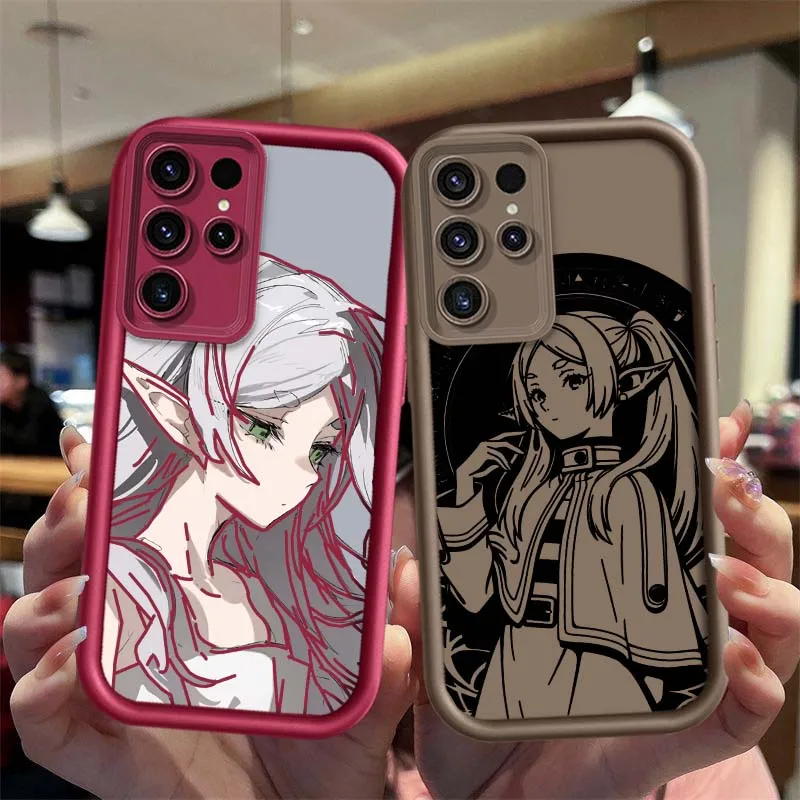 Anime Frieren Design For Samsung Galaxy S26 S25 S24 S23 S22 S21 S20 Ultra Plus FE 5G Eye Ladder Phone Case Cover