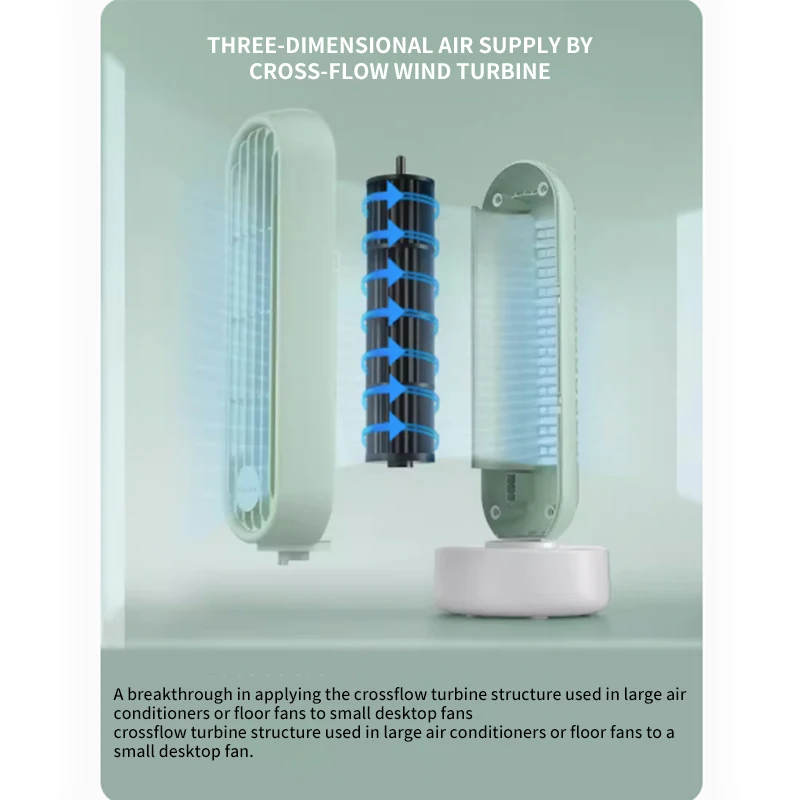 مروحة برج كهربائية صغيرة ، سطح المكتب هزة رئيس عمودي ورقة أقل مروحة ، مروحة صغيرة عنبر سطح المكتب ، المنزلية