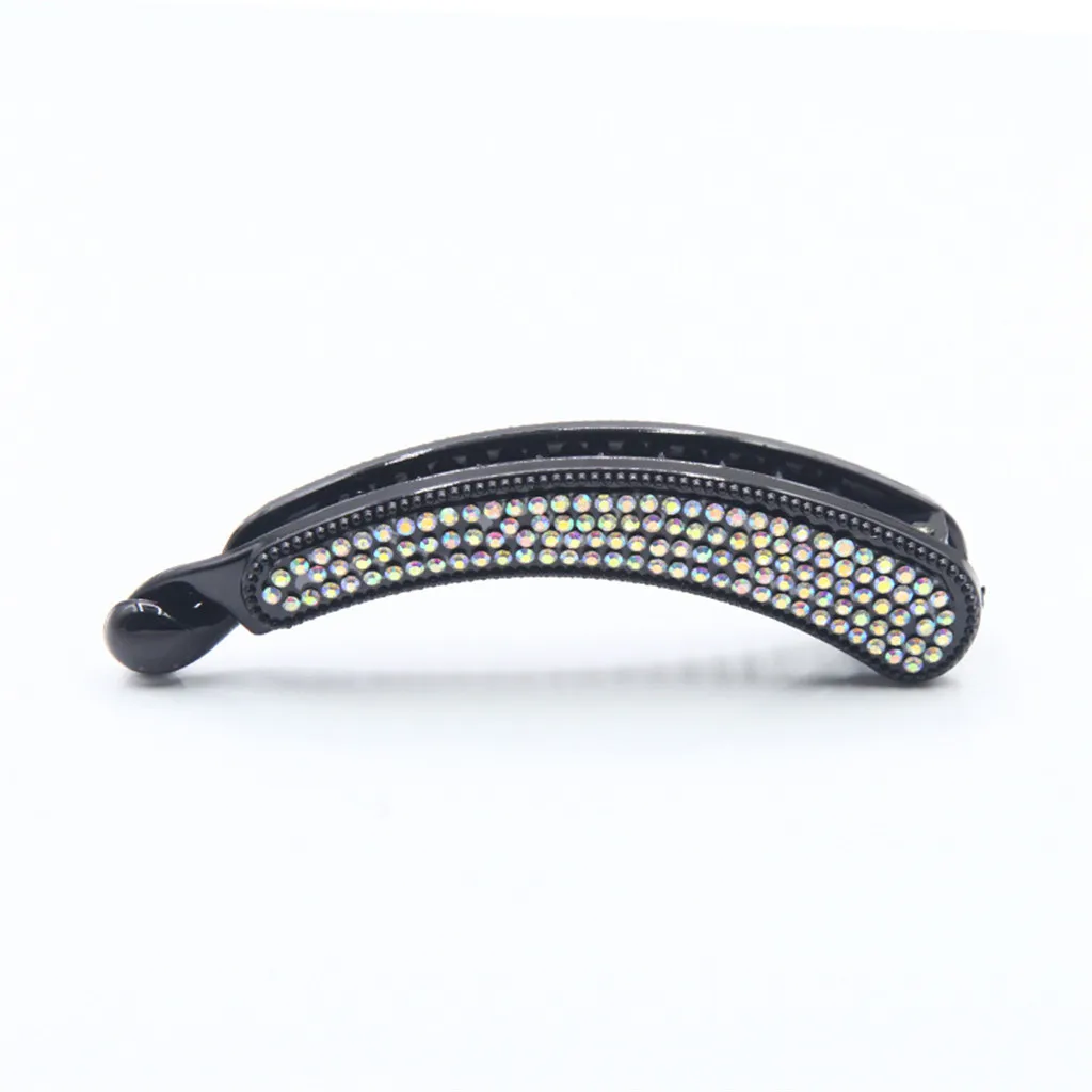 

Yoga Clips for Hair Women's Crystal Rhinestone Banana Barrette Hair Clip Hairpin Hair Accessories Sewer