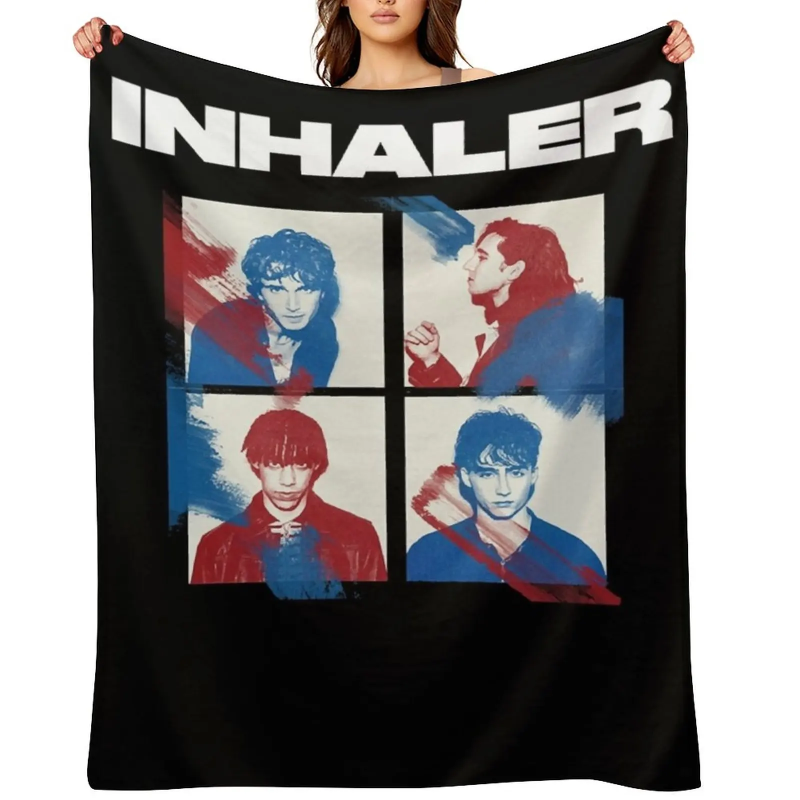 

inhaler band, inhaler, band, elijah hewson, indie, josh jenkinson Throw Blanket Soft Beds Loose Blankets