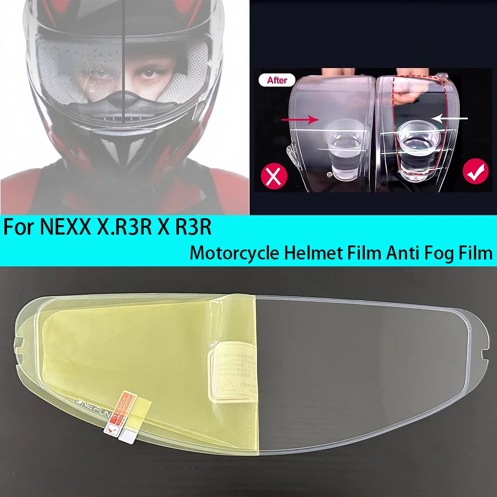 

Motorcycle Helmet Film Anti Fog Film Visor Shield Fog Resistant For NEXX X.R3R X R3R Lens Helmets
