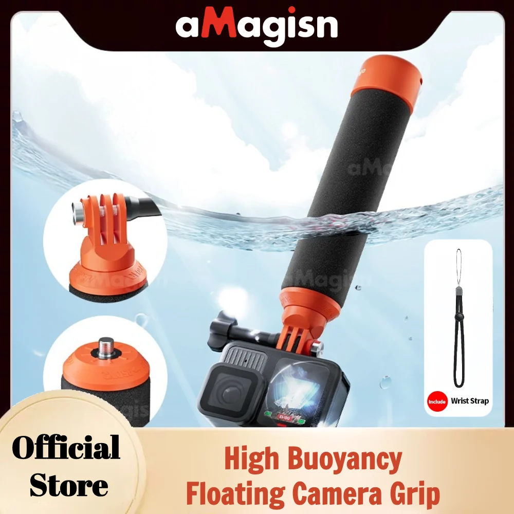 Плавающая ручка для камеры aMagisn, плавучесть для подводного дайвинга, палка для селфи, монопод для экшн-камеры Gopro DJI Insta360