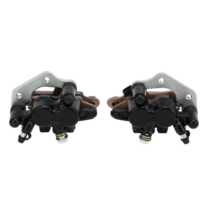1 Pair Front Brake Calipers With Brake Pads 43080 5081 DJ Left Right For Brute Force 650 4x4 KVF650 KFX700 Prairie 650 700